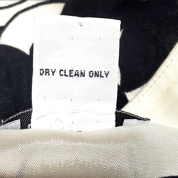 Ann Taylor LOFT Black and White w/Light Pink Summer Floral Shift Dress Size 6 - Picture 14 of 14